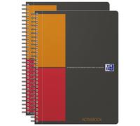 Oxford Lot De 2 Cahiers "Activebook" B5 Quadrillé 80 Feuilles 90g