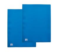 OXFORD Lot de 2 Porte Vues 200 vues / 100 Pochettes A4 Initial Couverture Polypro Bleu