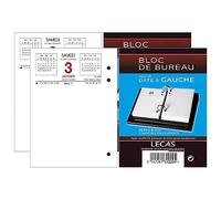 LECAS Bloc de bureau Classique Date à Gauche 2022 8.5x11.5 cm