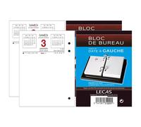 Oxford Lot De 2 Recharges Bloc Éphéméride Date À Gauche 8,5 X 11,5 Cm