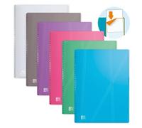 OXFORD Lot de 20 Protège-Documents Hawaï A4 80 vues / 40 Pochettes Couverture Polypro Coloris Assortis