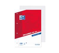 Oxford, Lot de 200 feuilles lignées A4 perforées