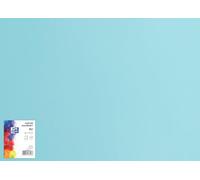 OXFORD Lot de 25 cartons à dessin 50 x 70 cm - Format B2 - Carton de couleur B2 - Papier de bricolage coloré - Papier de couleur 225 g/m² - Carton Bristol - 25 feuilles - Bleu clair