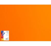 OXFORD Lot de 25 feuilles de carton à dessin - 50 x 70 cm - Format B2 - Format B2 - Papier de bricolage coloré - Pour types de travaux manuels - Papier de couleur 225 g/m² - Orange