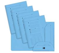 Oxford Lot de 25 Sous-dossiers A4 - 200 feuilles - Carte kraft 240 g - Bleu pastel