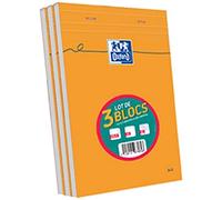 Oxford Bloc A5 160 pages – Lot de 3 Orange