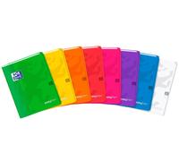 Oxford Lot De 3 Cahiers Easybook Agrafé 17x22cm 96 Pages 90g Petits Carreaux Couleurs Assorties