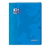 OXFORD Lot de 3 Cahiers Easybook agrafé 24x32cm 96 pages grands carreaux bleu