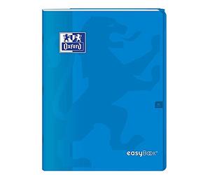 OXFORD Lot de 3 Cahiers Easybook agrafé 24x32cm 96 pages grands carreaux bleu