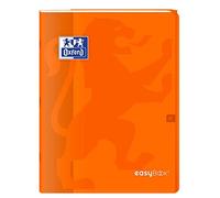 OXFORD Lot de 3 Cahiers Easybook agrafé 24x32cm 96 pages grands carreaux orange