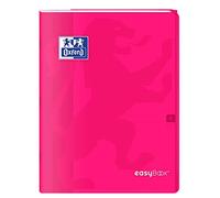 OXFORD Lot de 3 Cahiers Easybook agrafé 24x32cm 96 pages grands carreaux rose