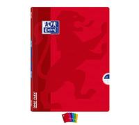 OXFORD Lot de 3 Cahiers OPENFLEX agrafé 24x32cm 140 pages grands carreaux 90g coloris aléatoire