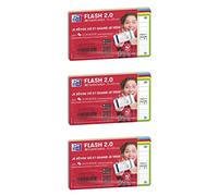 OXFORD Lot de 3 Paquets de 32 Fiches Bristol flashcards 2.0 Non Perforées 75x125 mm A7 ligné coloris assortis