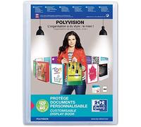 OXFORD Lot de 3 Protège-documents personnalisable A4 60 Pochettes 120 vues Incolore