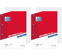 Oxford, Lot de 400 feuilles lignées A4 perforées