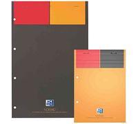 OXFORD Lot de 5 Bloc-notes International "NOTEPAD" A4+ 160 pages 90g Ligné Perforé Jaune