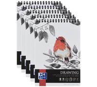 Oxford Lot De 5 Blocs À Dessin Art Spiralé A4 100p 160g