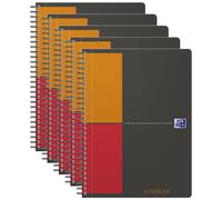Oxford Lot De 5 Cahiers "Activebook" B5 Quadrillé 80 Feuilles 90g
