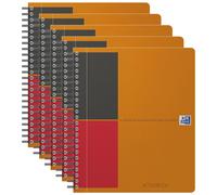 Oxford Lot De 5 Cahiers Activebook Spiralé Polypro A5+ 160 Pages 90g Lignées
