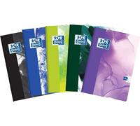 Oxford Lot de 5 cahiers scolaires A4 60 feuilles quadrillées Couleurs mélangées