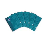 Oxford Lot de 5 cahiers tactiles A4 ++ Couverture douce au toucher double spirale 180 pages