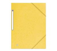 Oxford Chemise 3 rabats Top File + A4 élastique couverture carte jaune