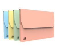 Oxford Lot de 50 Chemises à Poche Carte Kraft 24x32cm Couleurs Assorties Pastel