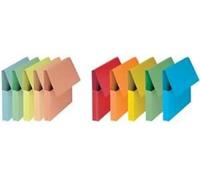 Oxford Chemises à poche carte Kraft 24 x 32 cm Jaune pastel – Lot de 50