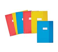OXFORD Lot de 6 Protège-cahiers 24x32cm, Haute qualité, Couleurs Assorties