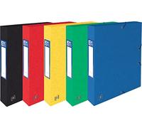Oxford Lot de 9 boîtes de collection A4 en carton, dos 4 cm, assorties, 400114367
