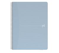 Oxford My Rec'Up Carnet ligné spirale 90 feuilles aspect papier 100% recyclé Bleu Format A4