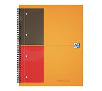 Oxford Office 100102000 Filingbook Lot de 5 Cahier reliure intégrale 200 pages 90 g Orange