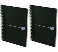 Oxford Office 100102565 Cahier à spirale Intégrale 180 pages 148X210 Quadrillé 90 g (Lot de 2)