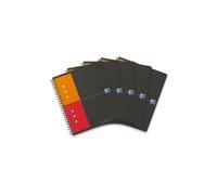 Oxford Office - 100102880 - Active Book - Cahier bureau reliure intégrale - 160 pages - Orange - Lot de 5