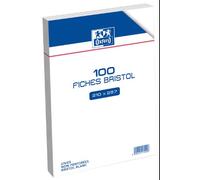 OXFORD Fiche bristol Non perforee 100 feuilles A4 (21 x 29,7 cm) Blanc