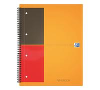 Oxford Office 100104067 Active Book Lot de 5 cahier bureau reliure intégrale 160 pages Orange
