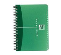 OXFORD OFFICE Carnet Répertoire Spirale couv PP 11x17cm 180 pages réglure ligné 6mm