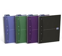 Oxford Office Notebook Wirebound Soft Cover A4 Assorted Ref N002217 [Pack 5]