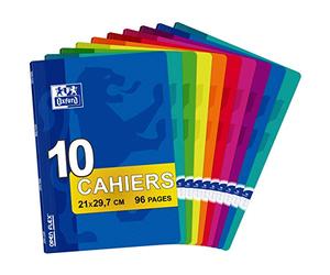 Oxford Office - Openflex - 100102627 - Cahier piqure en Polypro - 21 x 29,7 cm - 96 pages - Lot de 10
