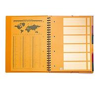 Oxford Office OrganiserBook 100100462 Lot de 5 Cahier trieur reliure intégrale Couverture en Polypropylène A4+ 160 pages