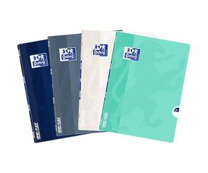 Oxford OpenFlex Cahier A5 ligné (9 mm) avec marge, 60 feuilles, aspect Paper+, couverture en polypropylène flexible, plat à 180°, cahier de notes imperméable pour l'école et l'université, carnet