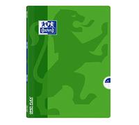 OXFORD Lot de 3 Cahiers OPENFLEX agrafé 17 x 22 cm 96 pages grands carreaux 90g vert