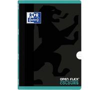 Oxford openflex color carnet de notes agrafé 48 feuilles 1 ligne 2m couverture plastique a4 ice mint -pack 10u-
