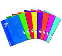 Oxford OpenFlex Lot de 10 Cahiers A4 96 pages - Petits carreaux 5x5, couvertures polypropylène, couleurs assorties