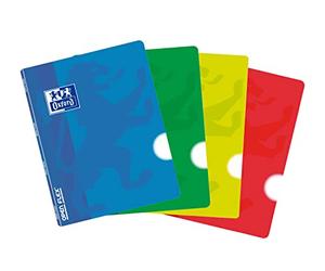Oxford OpenFlex Lot de 10 Cahiers grapadas, couvercle en plastique, A5 +, lisse