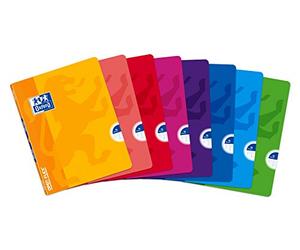 Oxford OpenFlex Lot de 10 Cahiers grapadas, couvercle en plastique, A5 +, Pauta 3,5 C/m