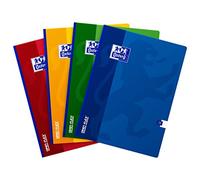 Oxford OpenFlex Lot de 5 Cahiers seyès 192 pages 24 x 32 Coloris Assortis