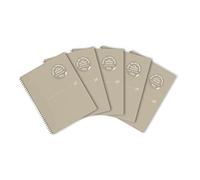 Oxford Origins Lot de 5 carnets de notes A4+ en carton à double spirale 5 x 5 140 pages Compatible avec SCRIBZEE Sable