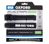 Oxford Atlas G-Hook, sangles auto-tendues 26 mm x 1 Noir Noir