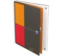 oxford oxford international cahier notebook, b5, ligné noir Noir G